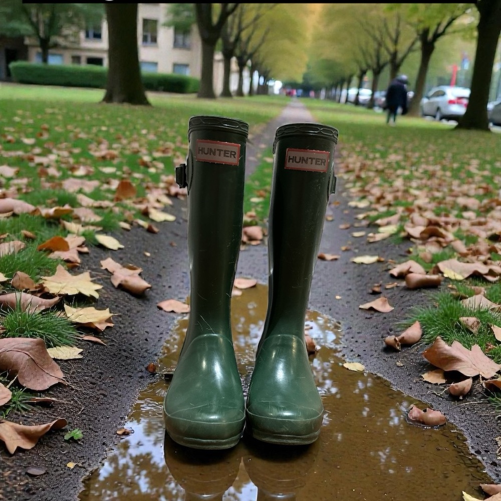 Hunter Dark Green Boots